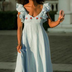 Fanm Mon Demre Maxi Dress - Mint